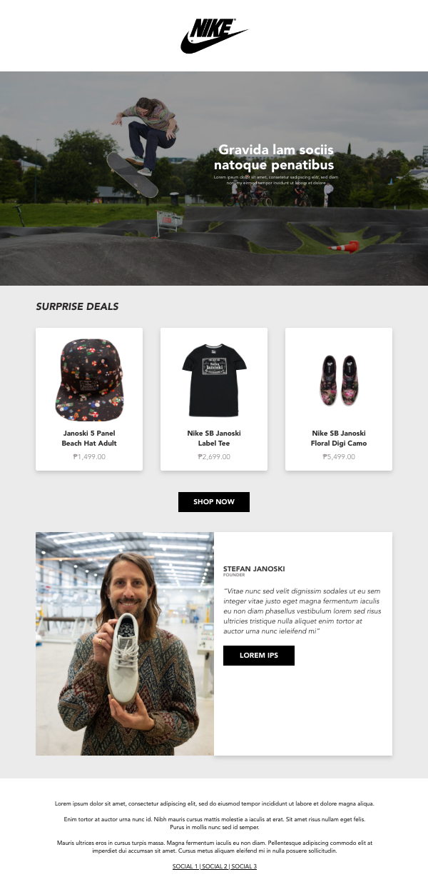 Nike email ads